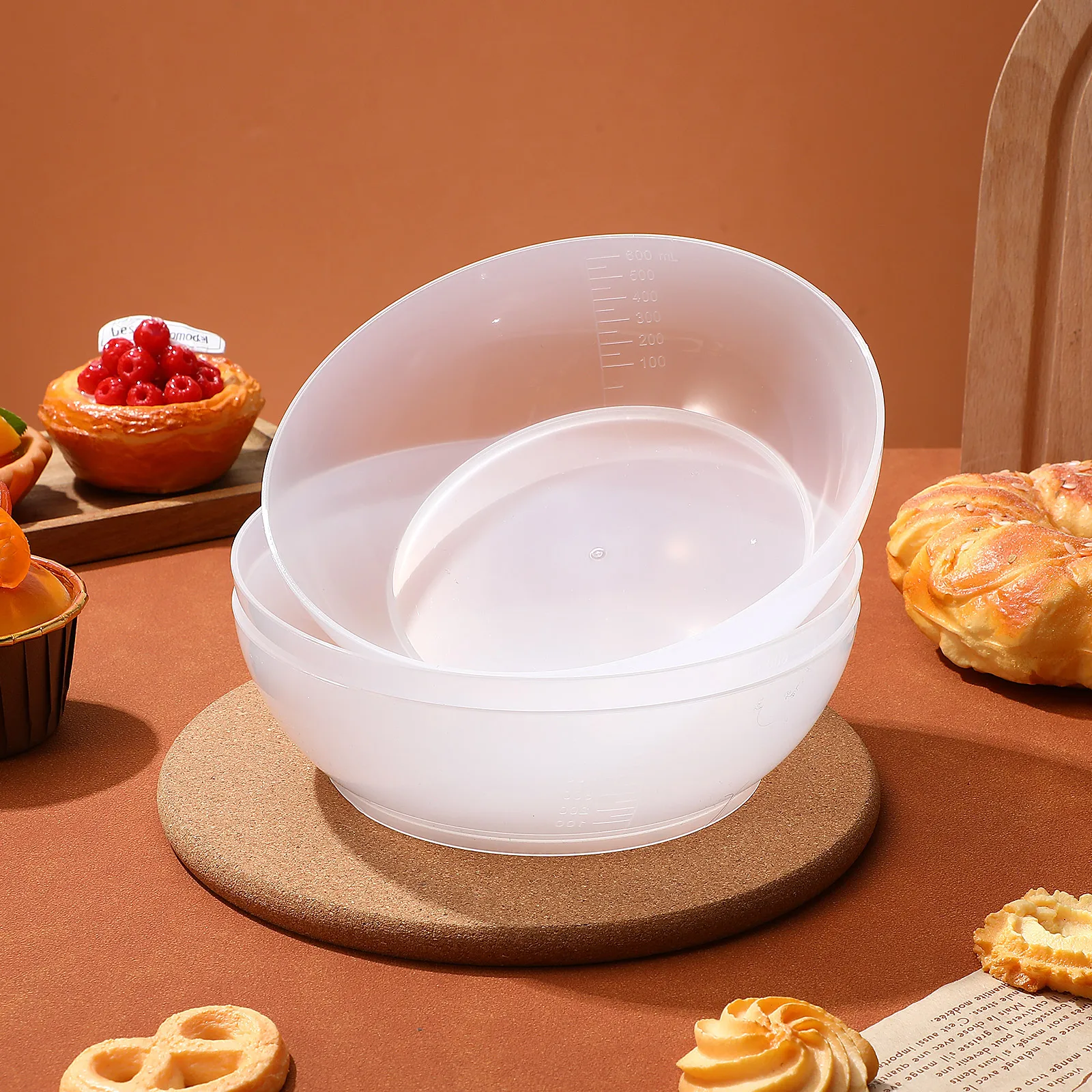 

4 Pcs Scale Tray Rack Tray Portable Weighing ABS Plastic Food Weighing Bowl Measuring Food Bowl Powder Electronic Dish