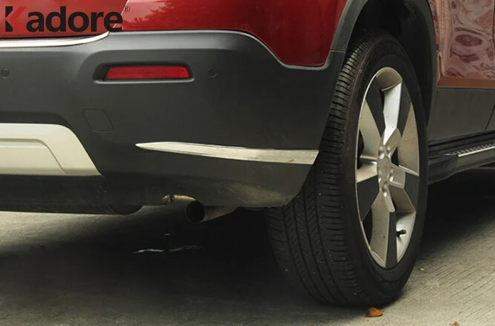For Chevrolet Trax 2014-2016 2017 2018 Chrome Front Rear Bumper Protector Trim Strip Cover Exterior Car Accessories