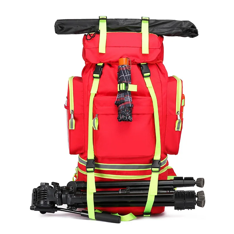 Health emergency backpack, wilderness survival equipment bag, large capacity emergency backpack, mountaineering bag