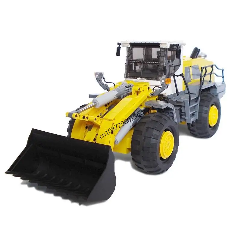 جديد 1603 قطعة مدينة Liebhered L580 رافعة عجل نموذج لتقوم بها بنفسك الأفكار الإبداعية التكنولوجيا لعب اطفال التجمع لغز هدية عيد ميلاد