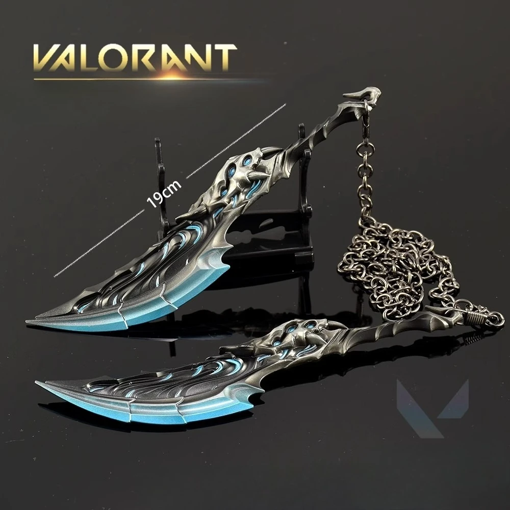 19 ซม.Valorant อาวุธ Chaosfire ใบมีดเกมโลหะระยะประชิดเทรนเนอร์อาวุธรุ่นเครื่องประดับหัตถกรรมของขวัญของเล่นคอลเลกชัน