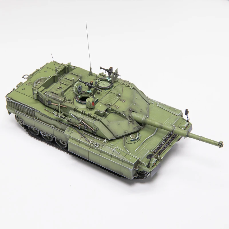 Tanque de batalla principal de Ariete italiano, escala 1:72, C1 PSO, simulación de tanque con orugas de resina, modelo de exhibición estática, regalo coleccionable, recuerdo
