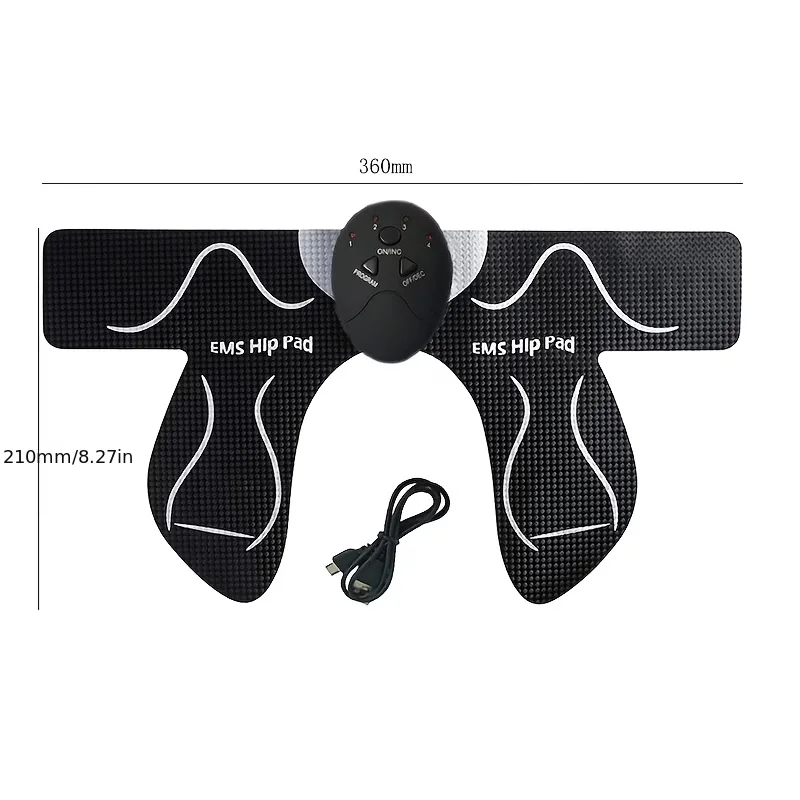 A Muscle Stimulator Specifically Designed for Charging, It Is Specially Designed for Hip Training and Features a Smart Fitness Device Suitable for Home Use, Aiming to Target Abdominal Muscles and the Buttocks, Includes a Beauty Device for Lifting the Buttocks, and a Massage Patch for Hip Exercises