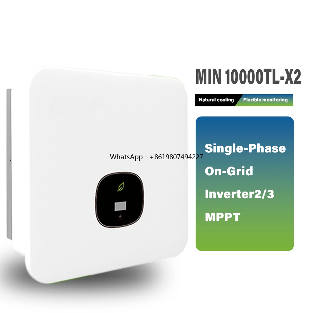 10000TL-X2 10KW 48V Single Phase On-Grid Solar Inverter MPPT Controller IP66 Protection 98% Efficiency OLED Display