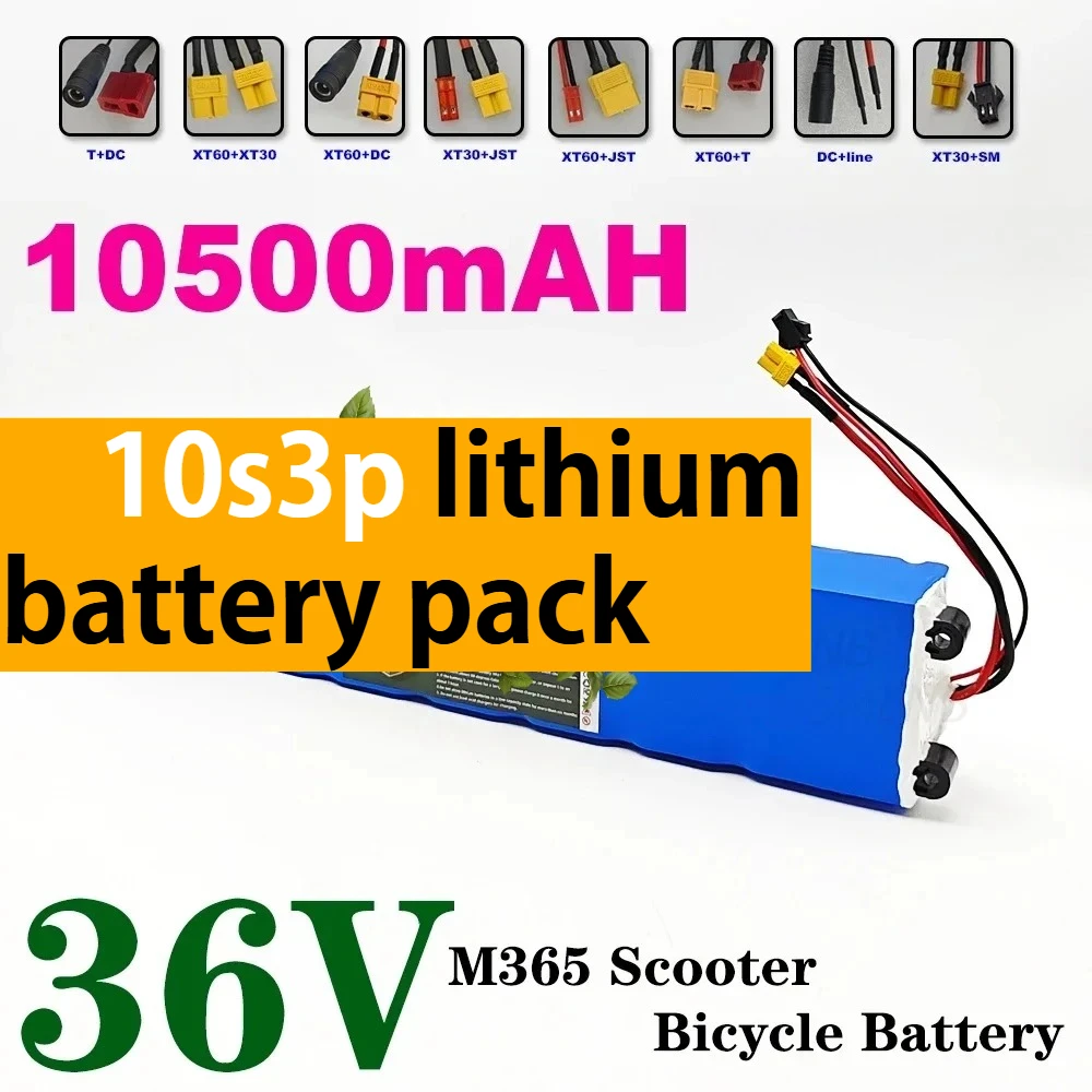 

36V Electric Scooter Battery 18650 Lithium 10S3P Battery Pack for M365 Electric Scooter 36V 10500mAh