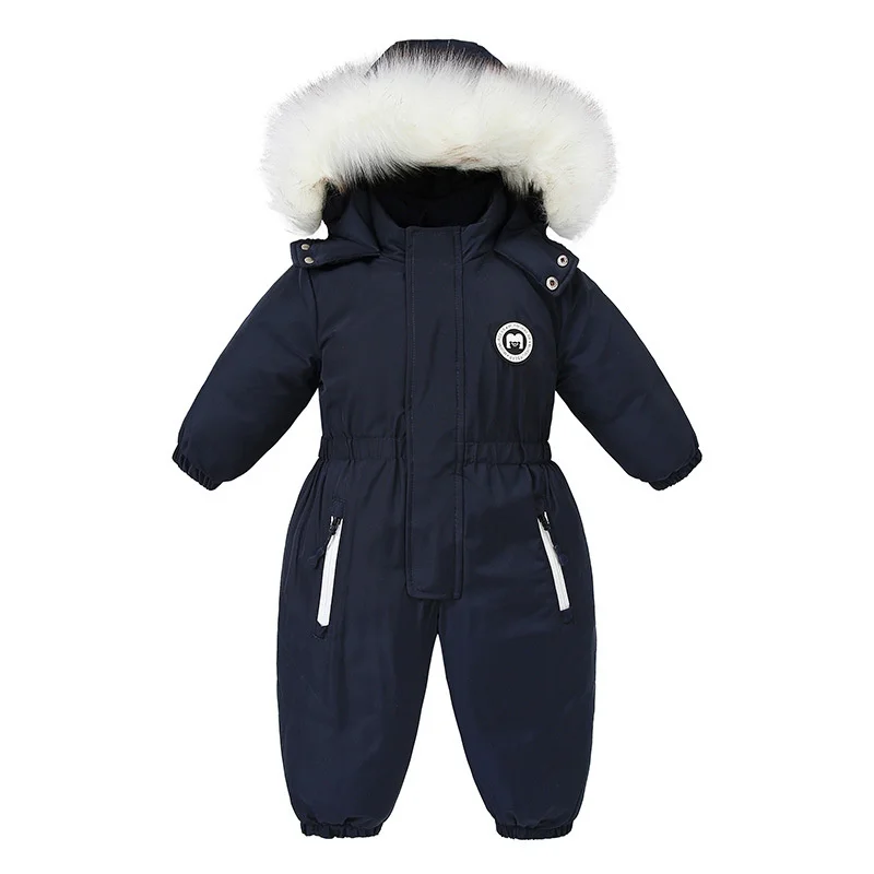 

Newobrn Clothes Winter Infant Baby Rompers For Baby Girls Boys Warm Cotton Hooded Jumpsuit Children Overalls For Kids 2-5T