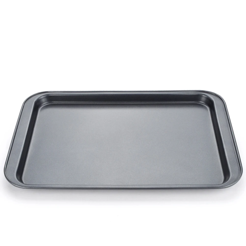 

2Pcs 14 Inch Nonstick Rectangular Baking Sheets Carbon Steel Cookie Pans For Oven Use