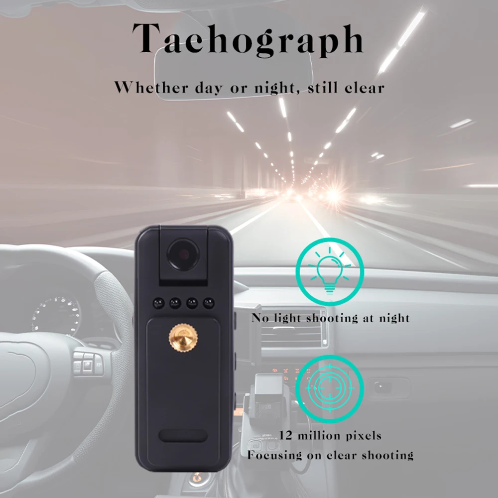 HD 1080P Mini Camera 180 Rotation Portable Small Digital Video Recorder Police BodyCam Infrared Night Vision Miniature Camcorder