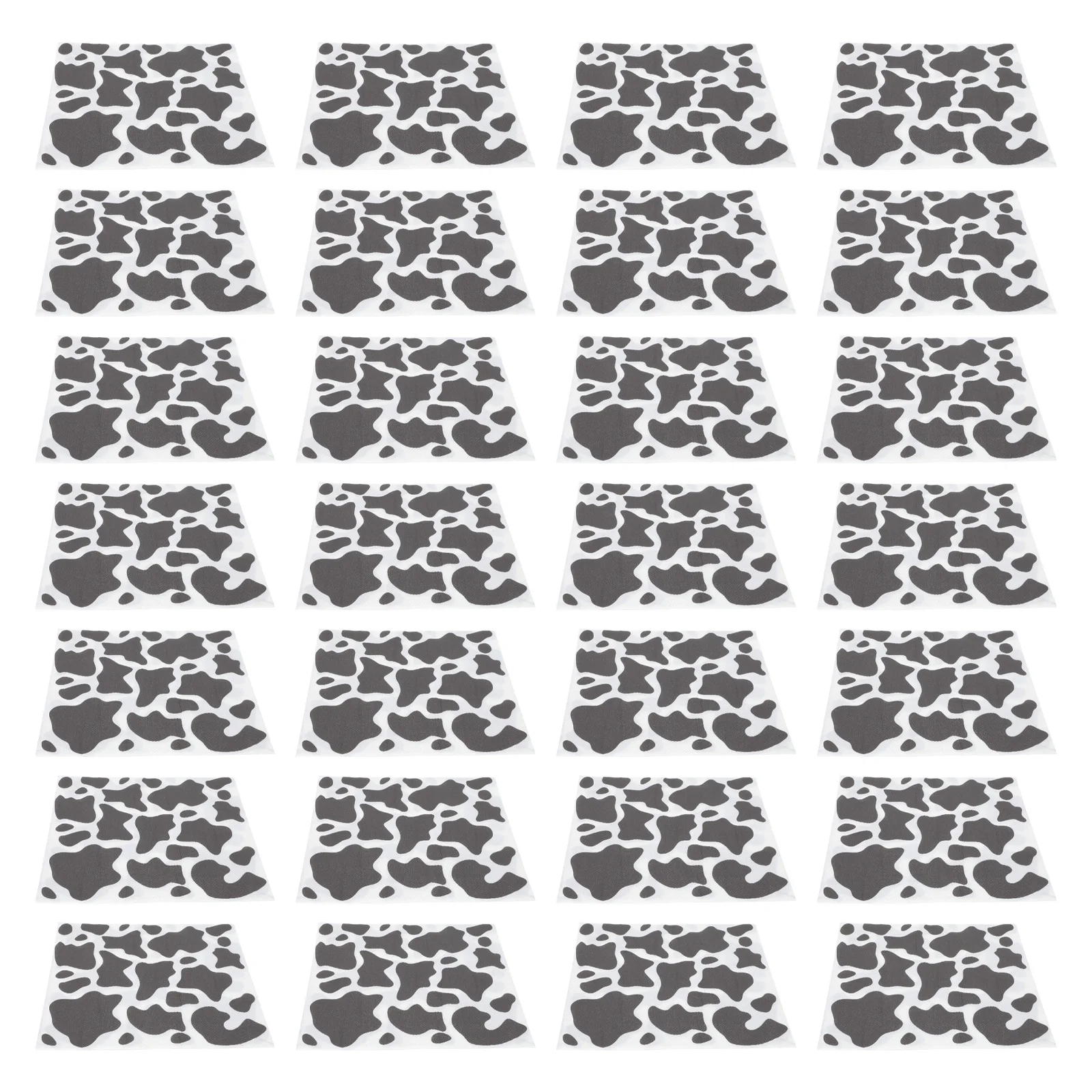

100 Sheets Cows Pattern Napkin Decorative Banquet Party Use Kitchen Restaurant Cartoon Printing Premium Safe Practical