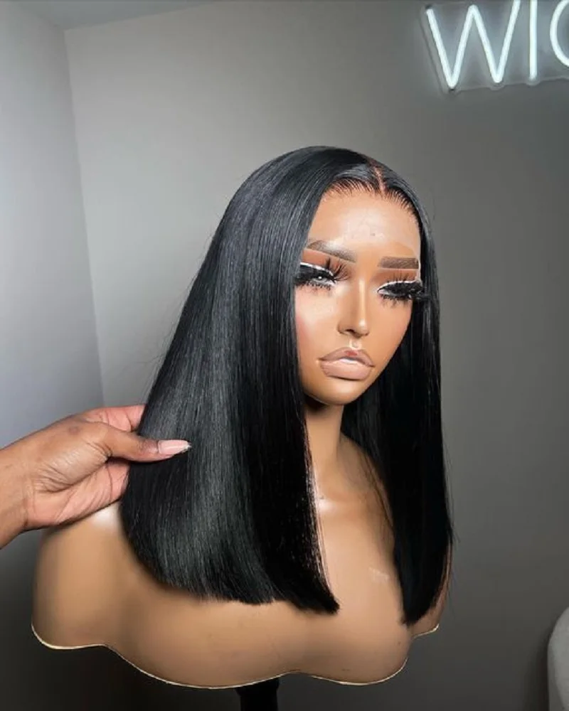 

bob straight closure wig human hair wig 5x5 hd lace closure wig bob cheap wigs on sale clearance for closure wig