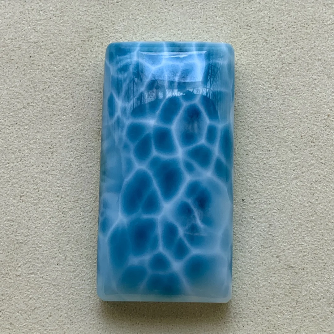 

Natural Blue Larimar Pendant Women Men Big 48.5/24.6/11.2mm Rectangle Larimar Necklace Fashion Jewelry Gemstone AAAAAA