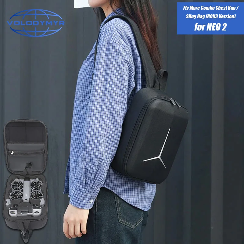 

VOLODYMYR for DJI NEO 2/RC N3 Storage Bag Shoulder Bag Travel Outdoors Portable Carrying Case Handbag Drone Backpacks Handbags