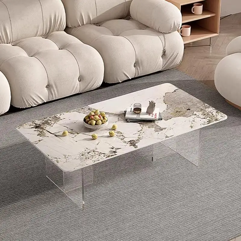 

Rustic Modern Coffee Table Designer European Minimalist Nordic Coffee Table Living Room White Stoliki Kawowe Furniture For Home