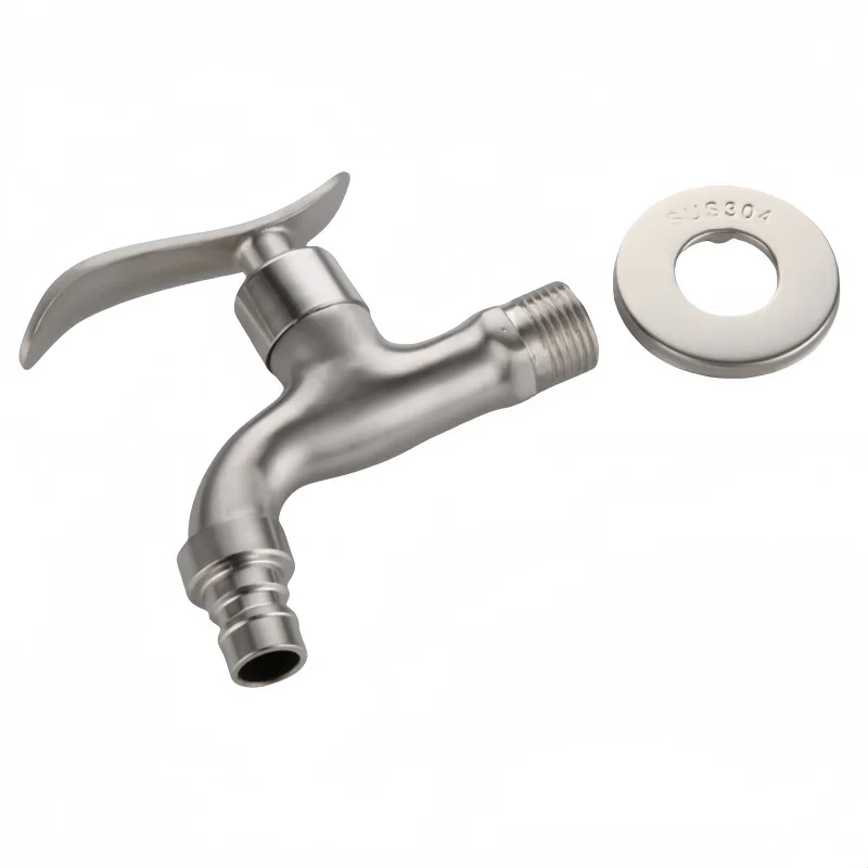 في الهواء الطلق سريع الفتح بيبكوك حديقة حوض غسيل ممسحة صنبور Torneira Parede 304 الفولاذ المقاوم للصدأ حديقة صنبور الحائط نحى #4