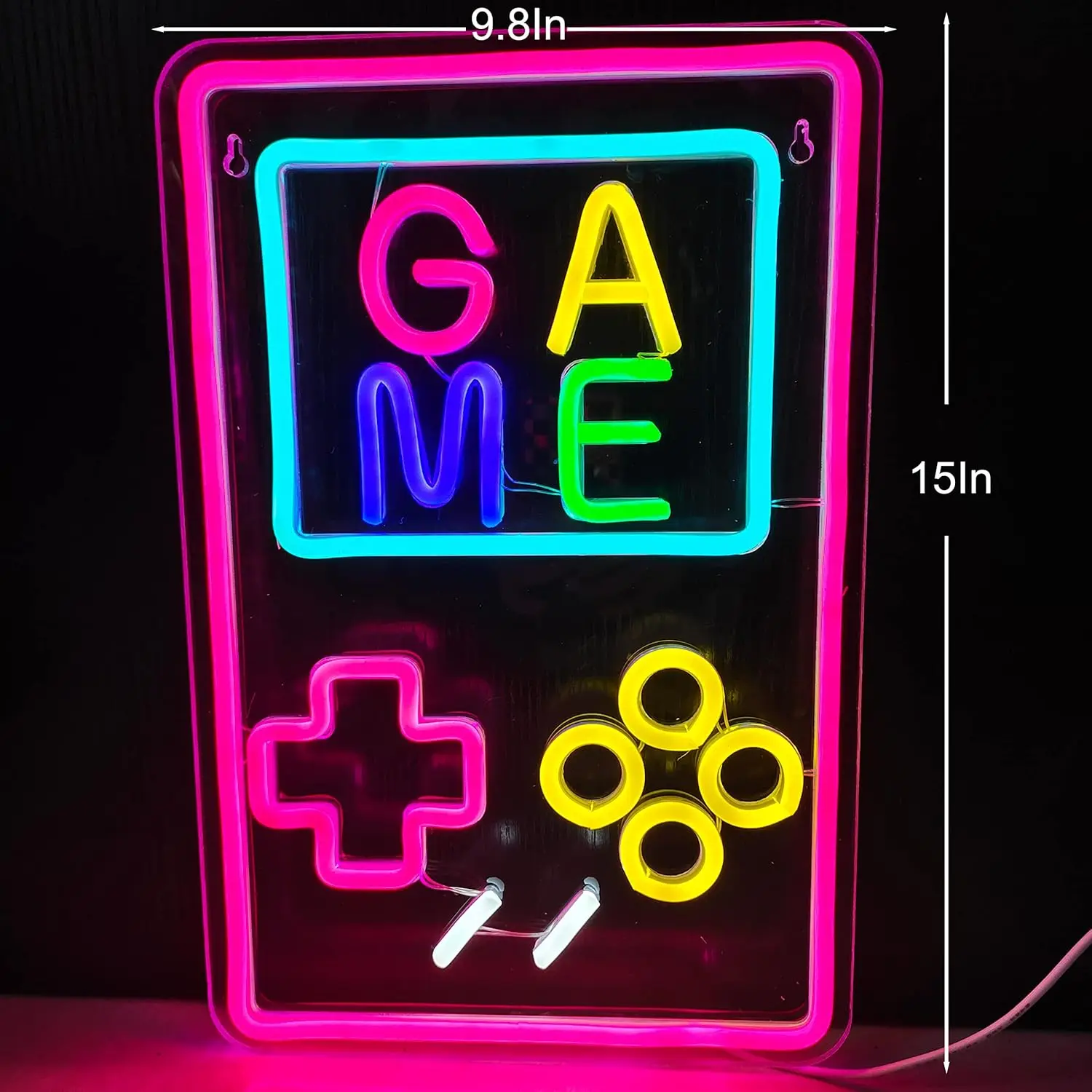 Retro Game Console LED Neon Sign for Wall Decor USB Dimmable Wall Light for E Sports Bar Gamer Room Men Cave Arcade Club Decor