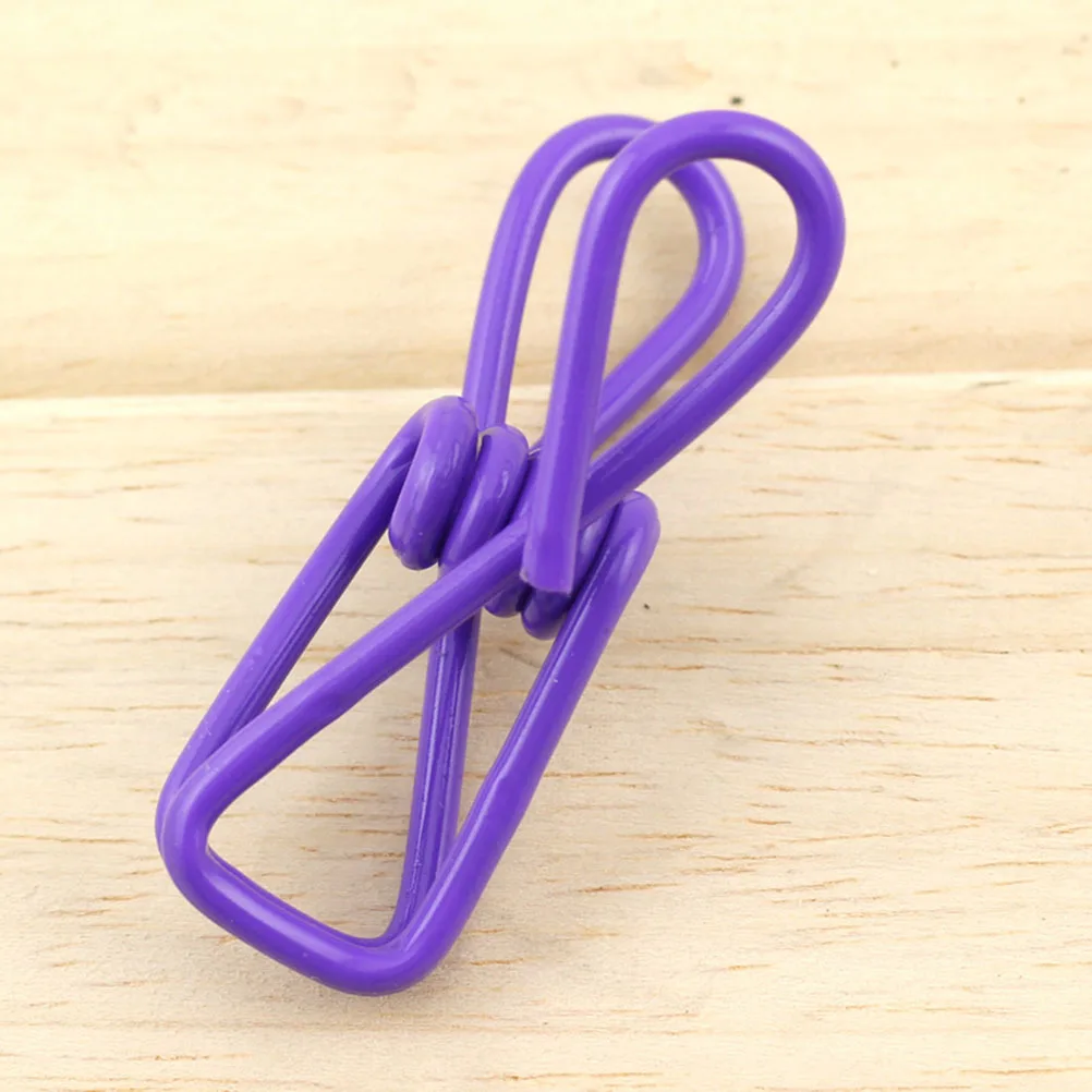 

24pcs Multi-Purpose Food Clips Stainless Steel Heavy Duty Clothes Bag Clips For Hanging Clothes Food Storage Organizing Mail