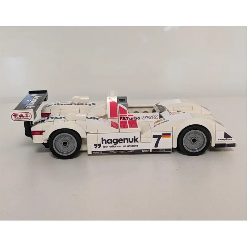 

MOC-210554 F1 Formula Car, спортивный автомобиль, строительные блоки, модель с наклейками, 245, деталиMOC, креативные игрушки для мальчиков и детей, подарки на день рождения