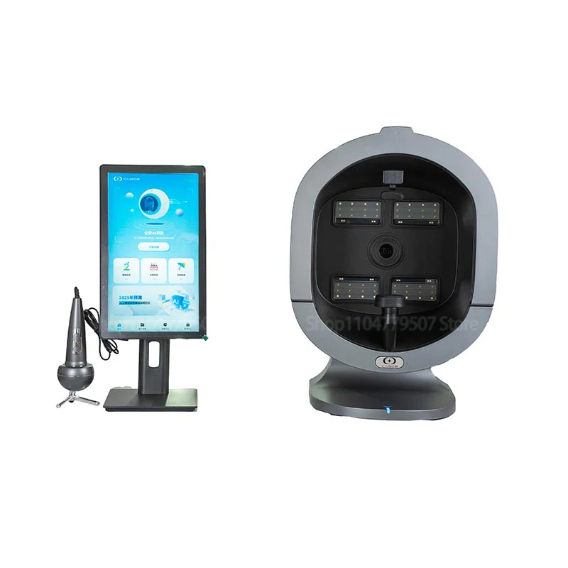 2025 وصول جديد ثلاثية الأبعاد محلل الجلد والشعر آلة فروة الرأس الوجه تحليل الجلد الماسح الضوئي محلل بشرة الوجه آلة محمولة