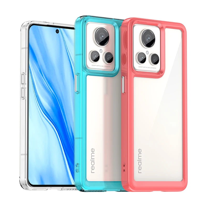 For Case Realme GT2 Explorer Master Cover Realme GT Neo 2T 3 5G Shockproof Candy Silicone Back Cover Realme GT2 Explorer Master