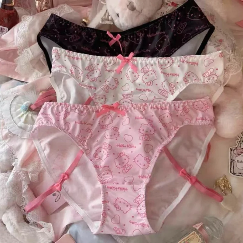 

Miniso Sanrio Anime Kawaii Cute Pink Hello Kitty Sexy Underwear Cosplay Cute Japanese Charm Underwear Accessories Birthday Gift