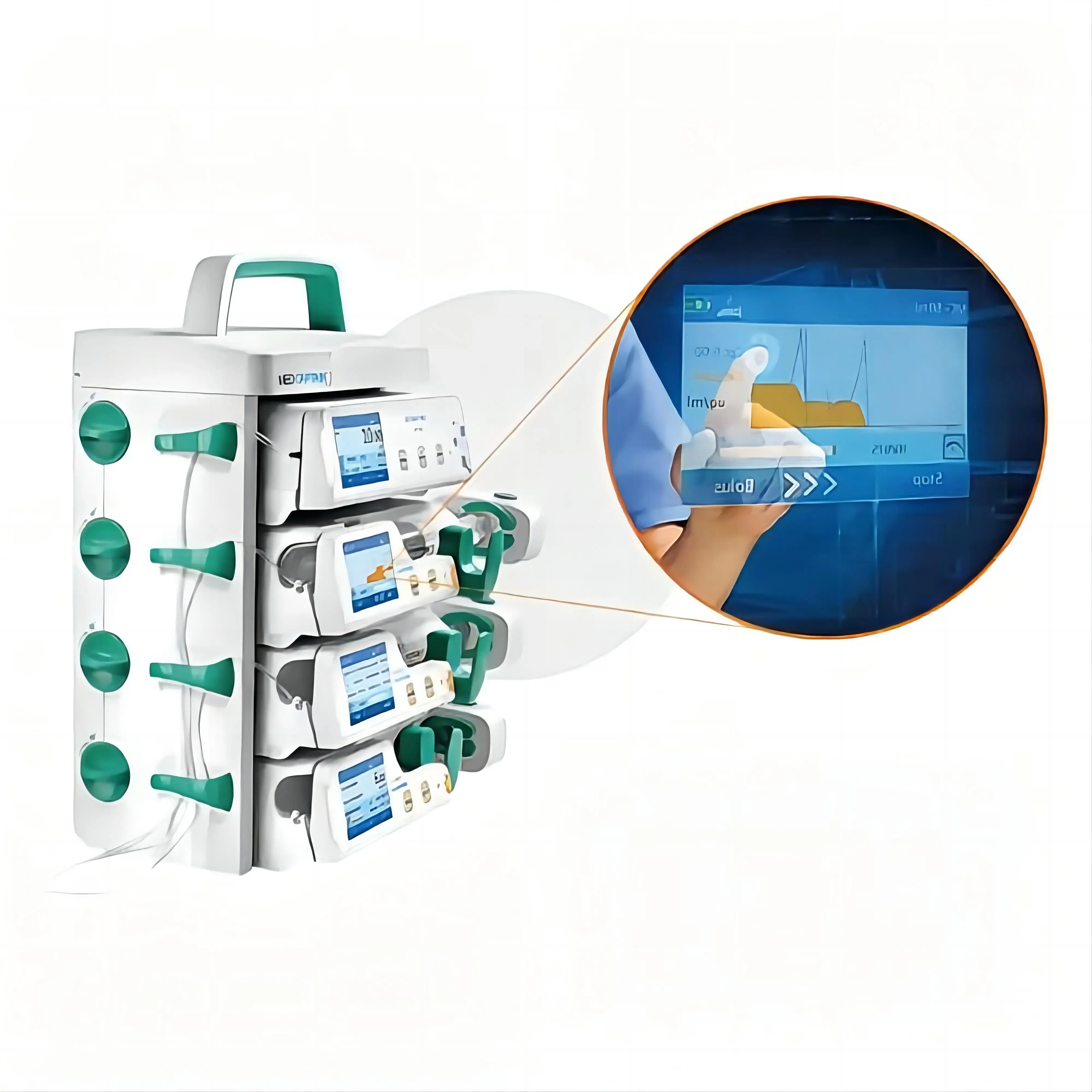 

Anesthetist's Partner Anesthesia Syringe Pump HP TCI Multi Channel Infusion Pump Station Syringe Pump HP TCI-D