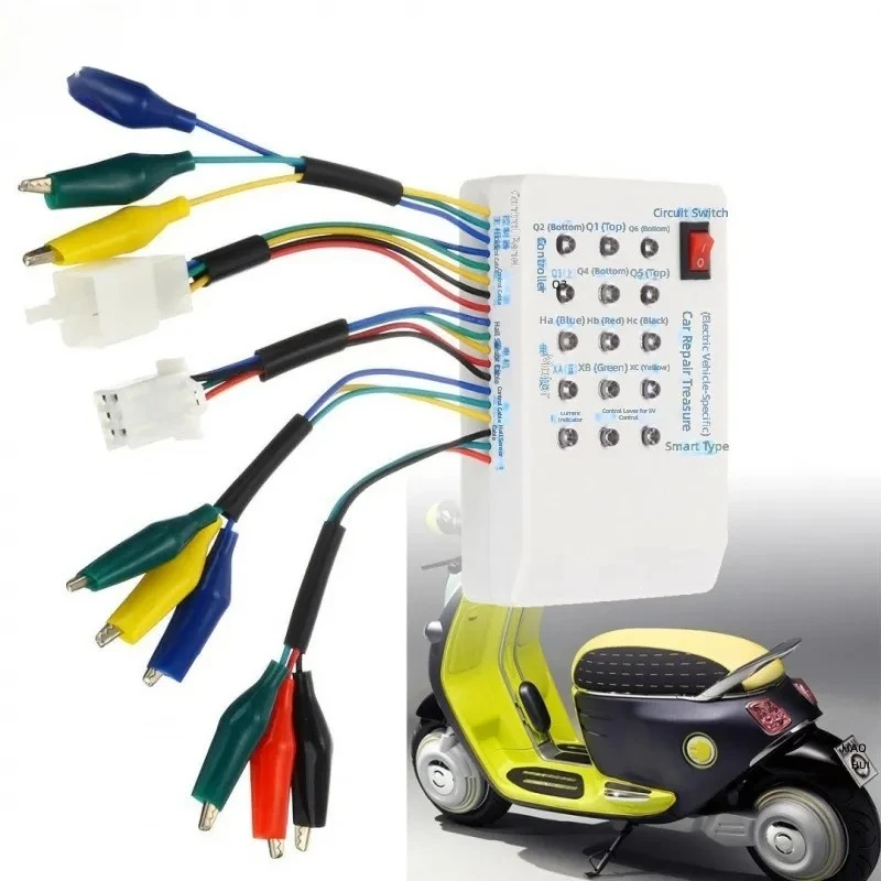for Electric Vehicle Controller Tester Tester Handle Hall Sensor Diagnostic Tool Repair Device for E-bike Scooter