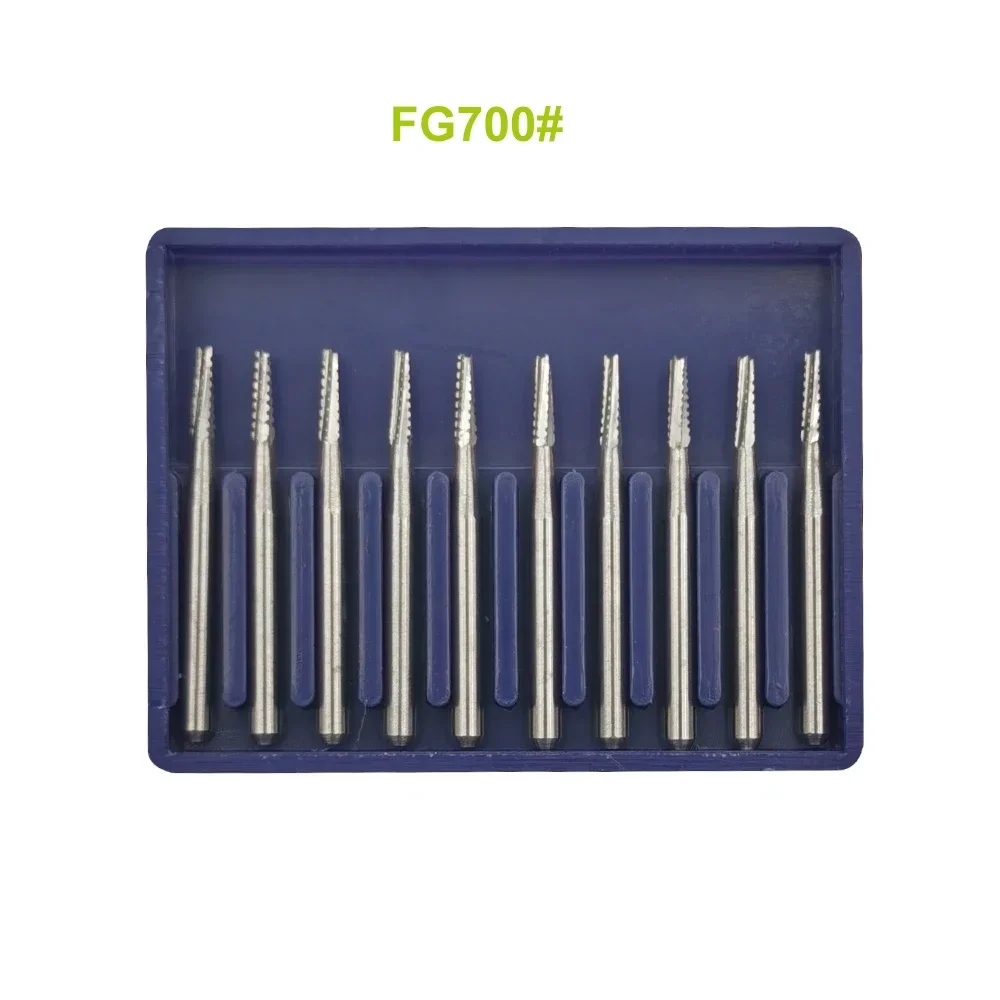 Dental Carbide Burs FG700 FG701 FG702 6pcs/box FG 1.6mm Surgical Endodontic Tungsten Burs Bone Cutters Drill Dental Tools