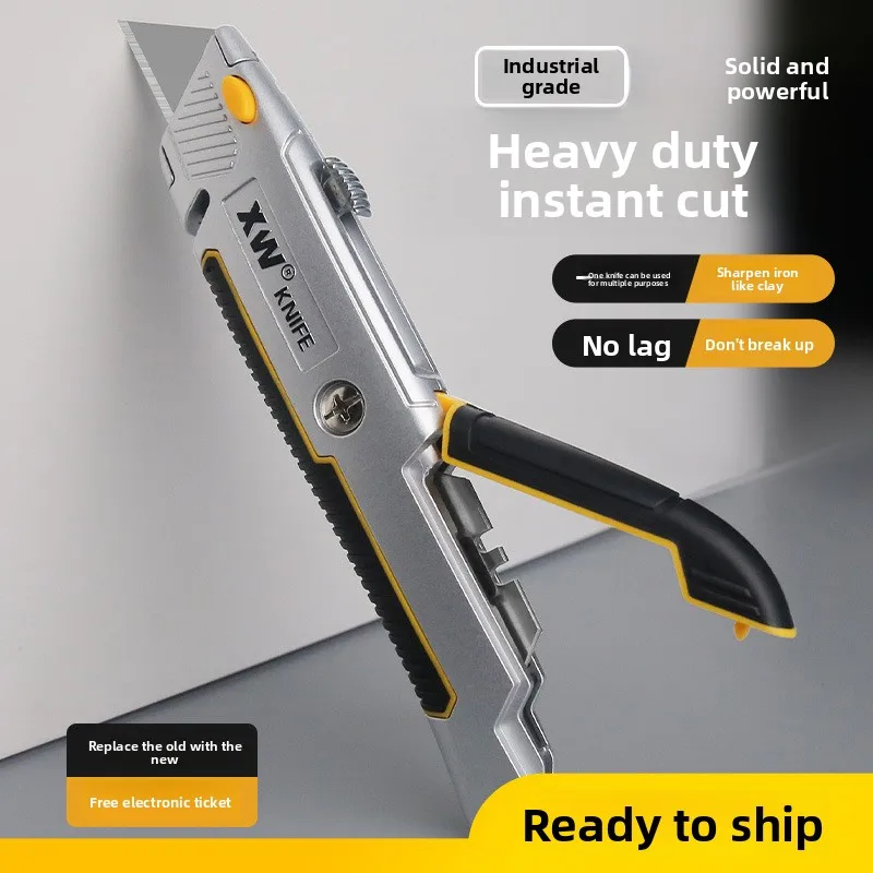 

Декоративная команда, профессиональные инструменты, нож для резки, нож для очистки овощей, выдвижной универсальный нож, сверхмощный универсальный нож для резки коробок из цинкового сплава