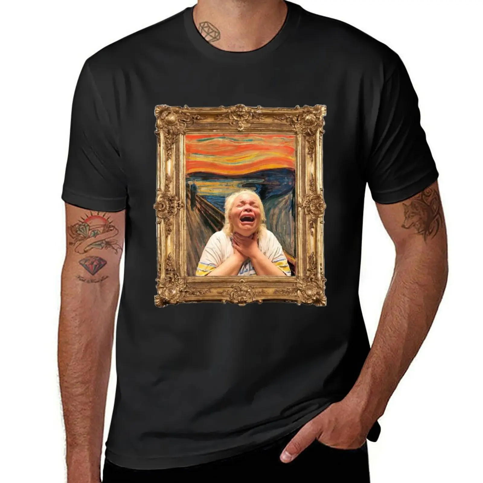 

The Scream. Now starring Trisha Paytas T-Shirt quick drying plus sizes mens t shirt graphic