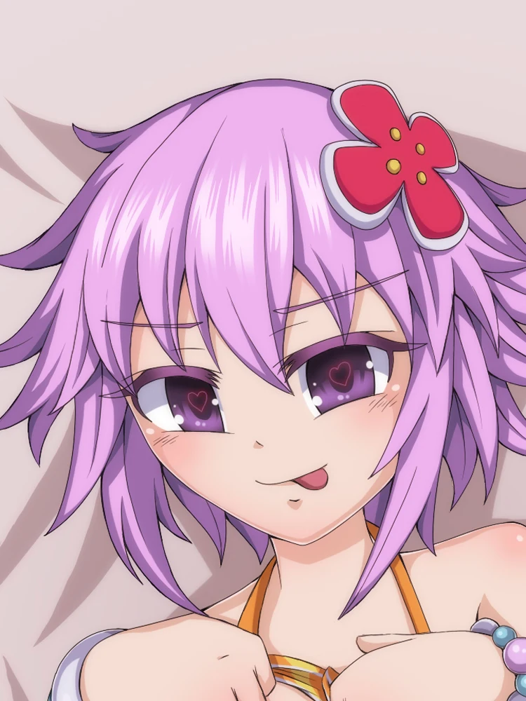 Dakimakura Anime Pillow Cover Nepgear Double Sided HD Print 2WAY Life Size Anime Body Pillowcase Gifts