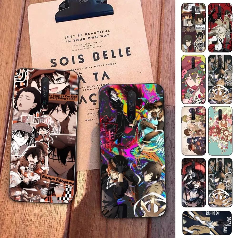 Anime Bungou Stray Dogs Dazai Osamu Phone Case For Redmi 5 6 7 8 9 10 Plus Pro 6 7 8 9 A GO K20 K30 K40 Pro Plus F3 Fundas