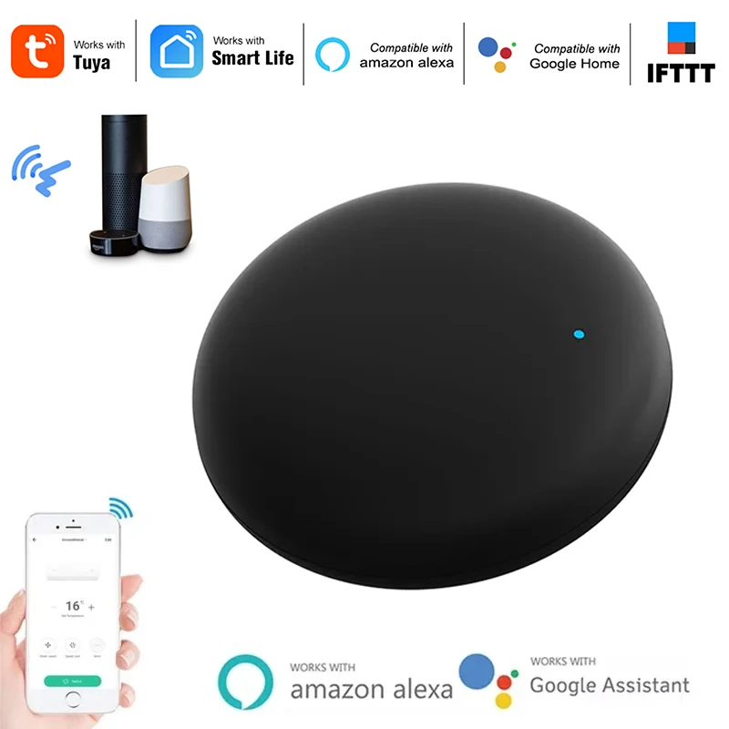 Telecomando WiFi IR Smart Tuya APP universale per TV condizionatore d\'aria telecomando Alexa funziona con Google Home scarn Google