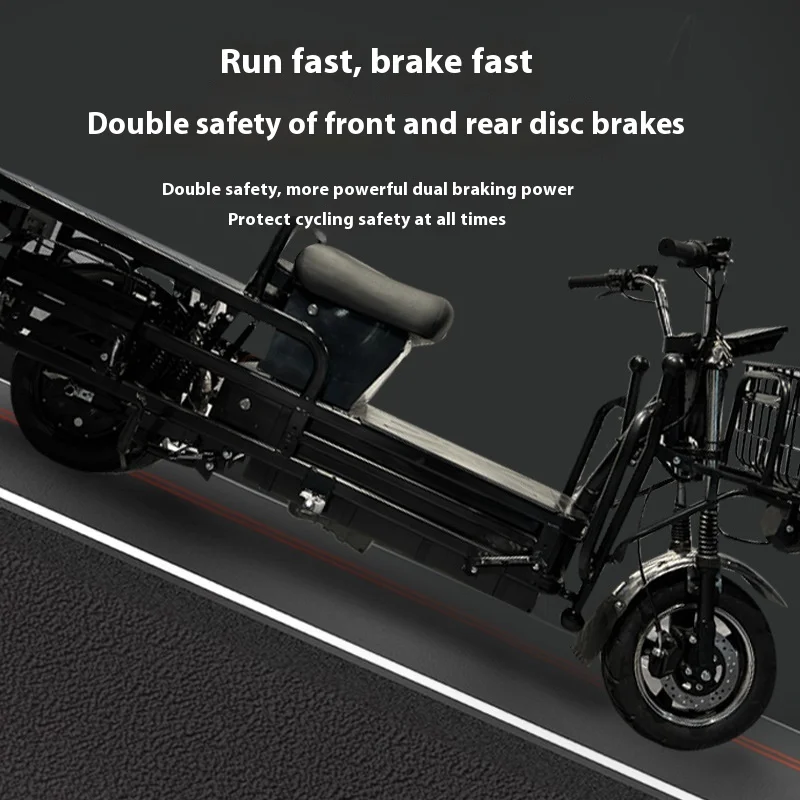 High Power Customizable Electric Tricycle Large Flat Pedal Open Body for Pulling Goods Durable Battery Car Reputed Manufacturer - Image 3