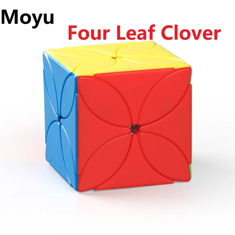 MoYu Meilong-Cube de vitesse professionnel sans autocollant pour enfants, puzzle pour le jeu, quatre cuir chevelu, Everver