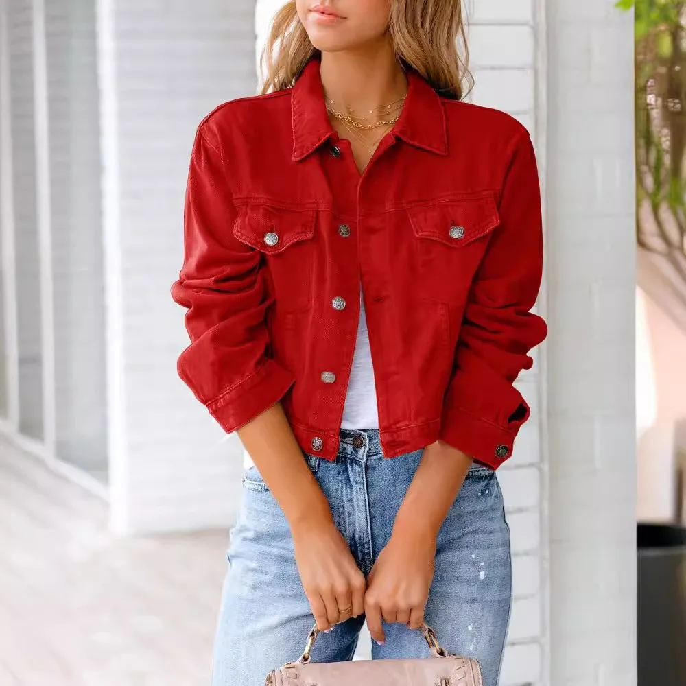 Long Sleeve Notch Collar Top Straight Fit Elegant Style with Commuter Chic Jacket Office Style Regular Sleeve Autumn for Women