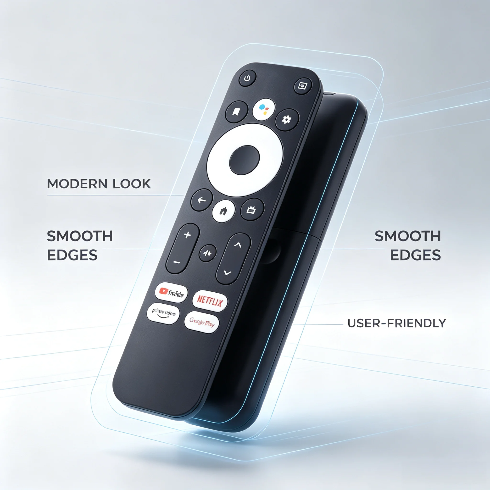 Bluetooth Voice Remote Control for Homatics MECOOL KM7, KM2, KM1Plus Google TV Box, Replacement Remote with Google Assistant