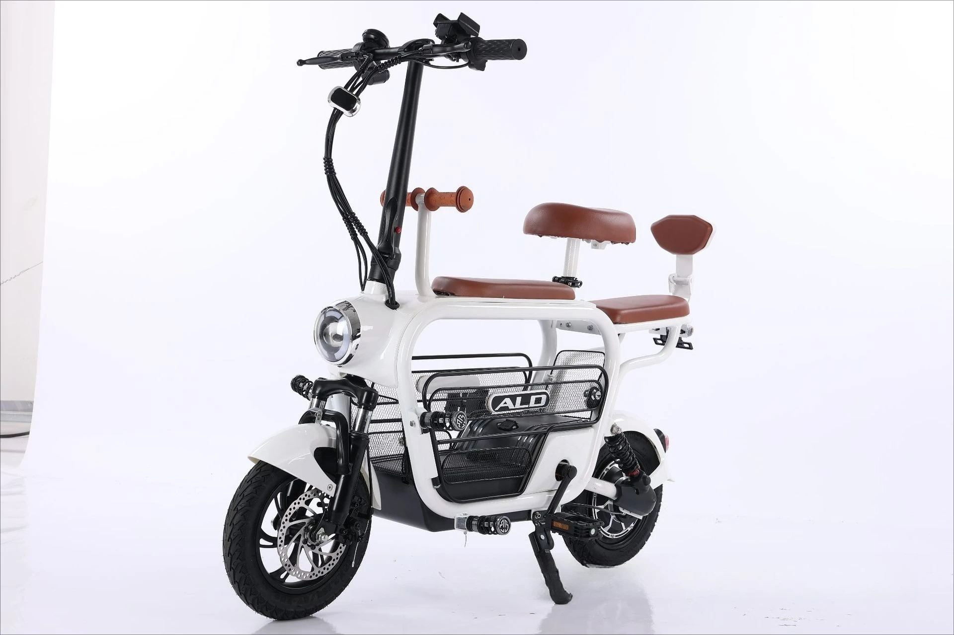 Coche con batería de litio para mascotas de dos ruedas, moda para padres e hijos, ayuda a scooter pequeño plegable, coche eléctrico de 48V