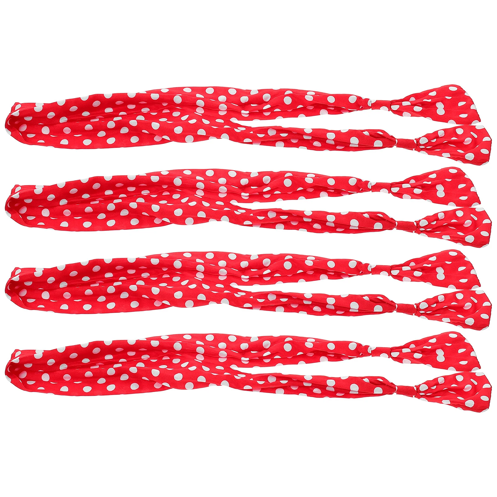 

4Pcs Dots Pattern Hair Band Bowknot Headbands for Women Wire Headbands Anti-Slip Party Headdress Decorative Hair Ornaments