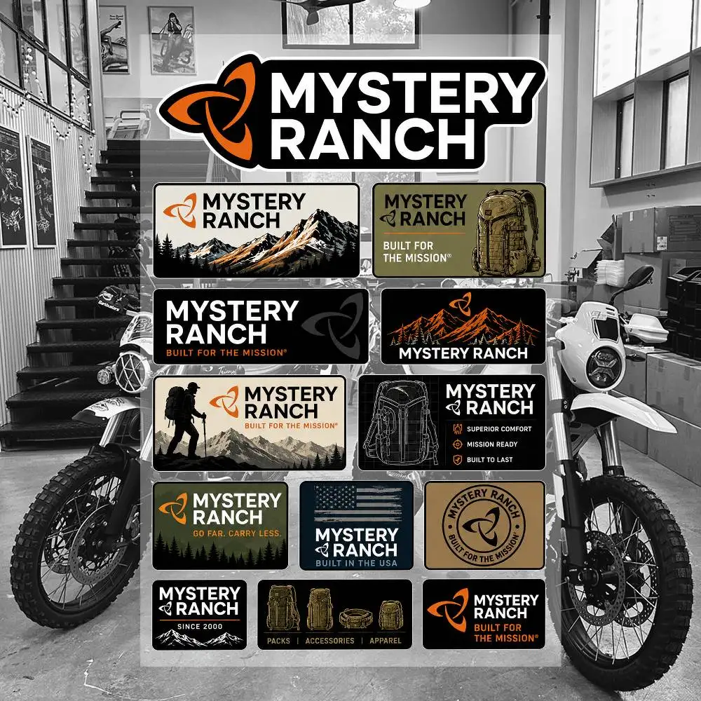M-ystery Ra-N-ch Wasserdichte Vinyl-Aufkleber für Auto Motorrad Fahrrad Skateboard Laptop Flasche Telefon