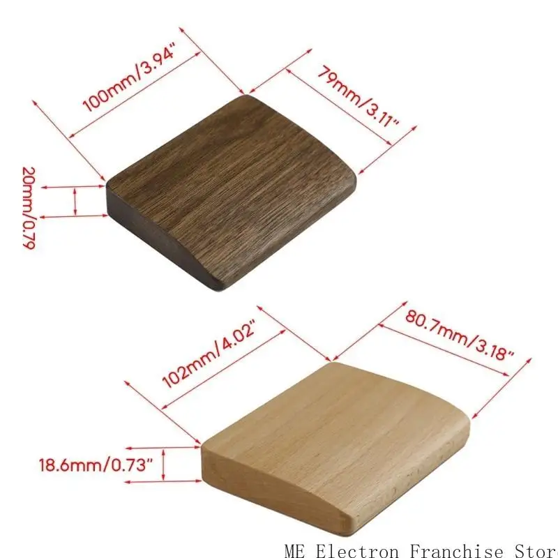 T5EA Mechanical Keyboard Hand Wrist Pad Walnut One-handed Small Wrist Rest Guard