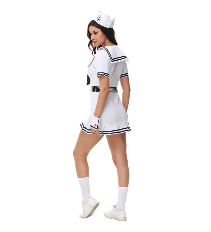 Couple Nautical Navy Sailor Costume Sailor Costume for Men Womao Halloween Cosplay Clothes view 6