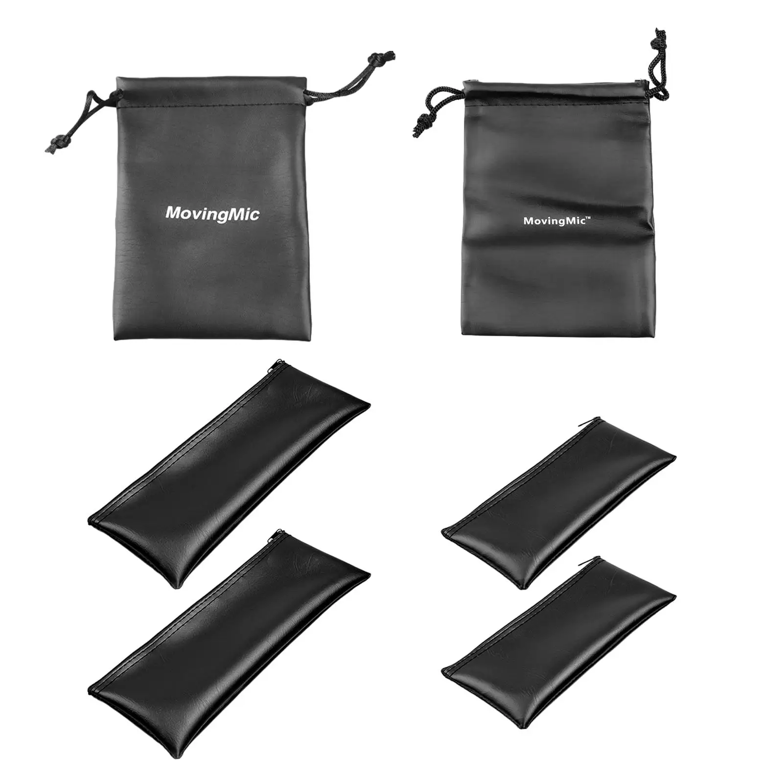 2 Pieces Mic Protective Bag Storage Pouch Microphone Case Carry Bag for