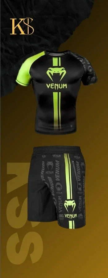 Meistverkaufte Herren- und Damen-Outdoor-Sport-Freizeit-Sets mit Kurzarm-Oberteil und Kurzhose; Kampfsport- und Boxbekleidung – Detail 15