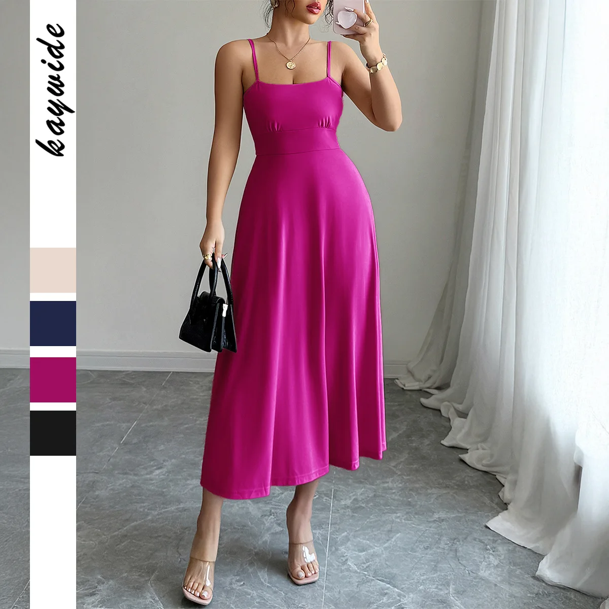

2025 Dress Women Elegant Fashion Beautiful Women's Dresses Party Night Dresses Evening Woman Dress Suspender Waist Long Dress