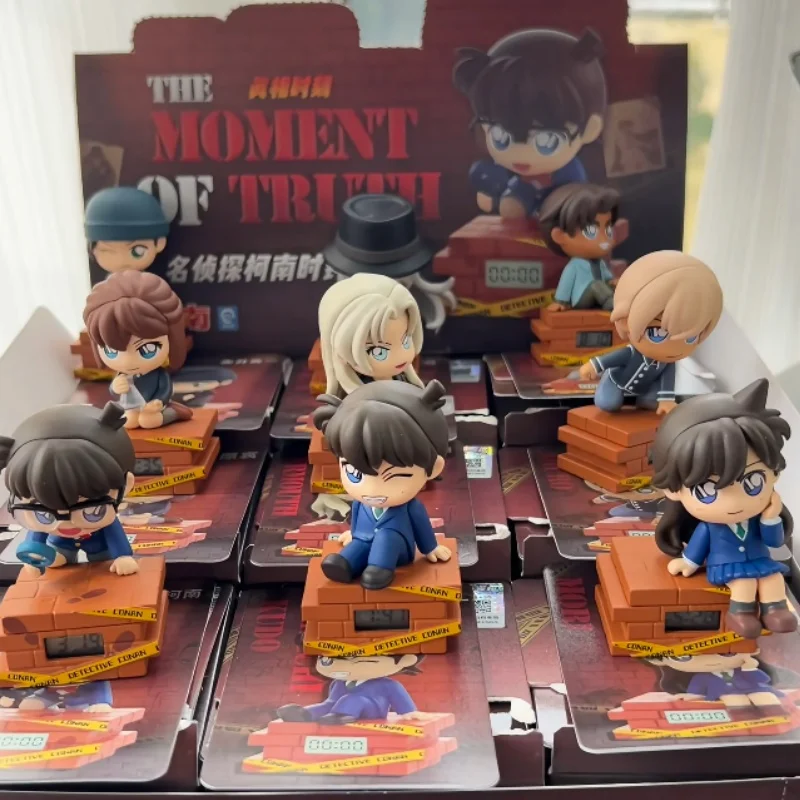 

Original Detective Conan Moment Of Truth Series Clock Blind Box Anime Character Collectible Model Desktop Decor Kids Cute GiftS