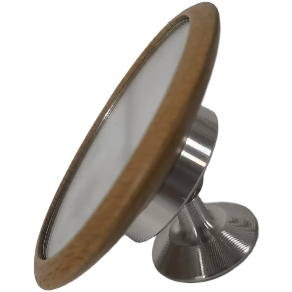 1PC Espresso Observation Mirror Flow Rate Observation Bracket Coffee Accessories Tool Wooden Mirror Alloy Lens Reflective Mirror