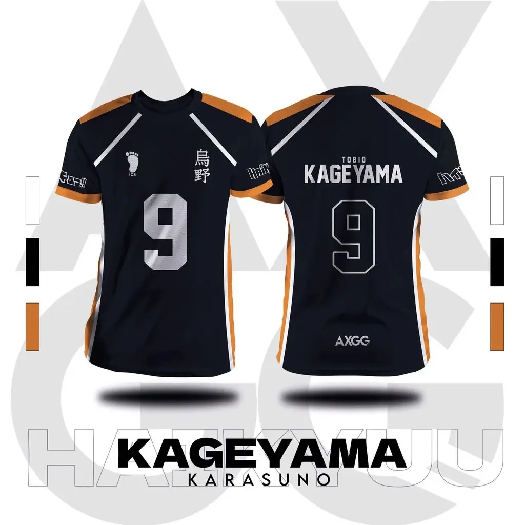 New Summer 3D Printing 'Haikyuu Karasuno - Hinata' Anime cosplay T-shirt Unisex Casual Jersey Round Neck Quick Dry BreathableTop