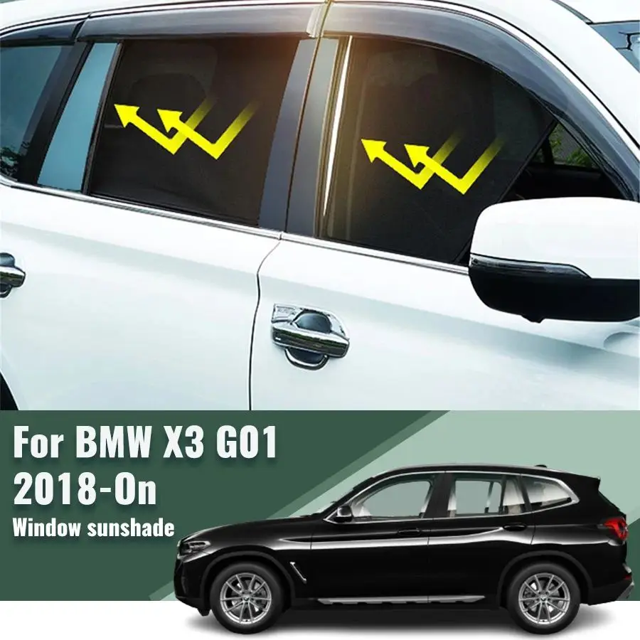 For BMW X3 G01 2018-2023 2024 Car Sunshade Visor Front Windshield Curtain Rear Side Baby Window Sun Shade Shield 