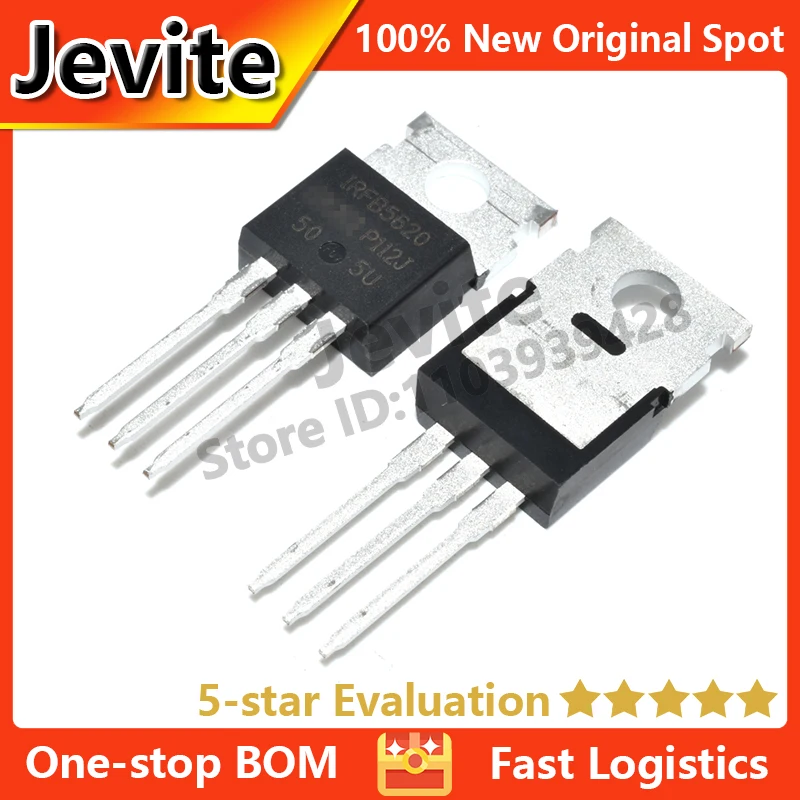 

Jevite 100% New Original electronics Controller 10-50 units/lote IIRFB5620 IRFB5620PBF TO-220 200V 100A MOSFET transistor