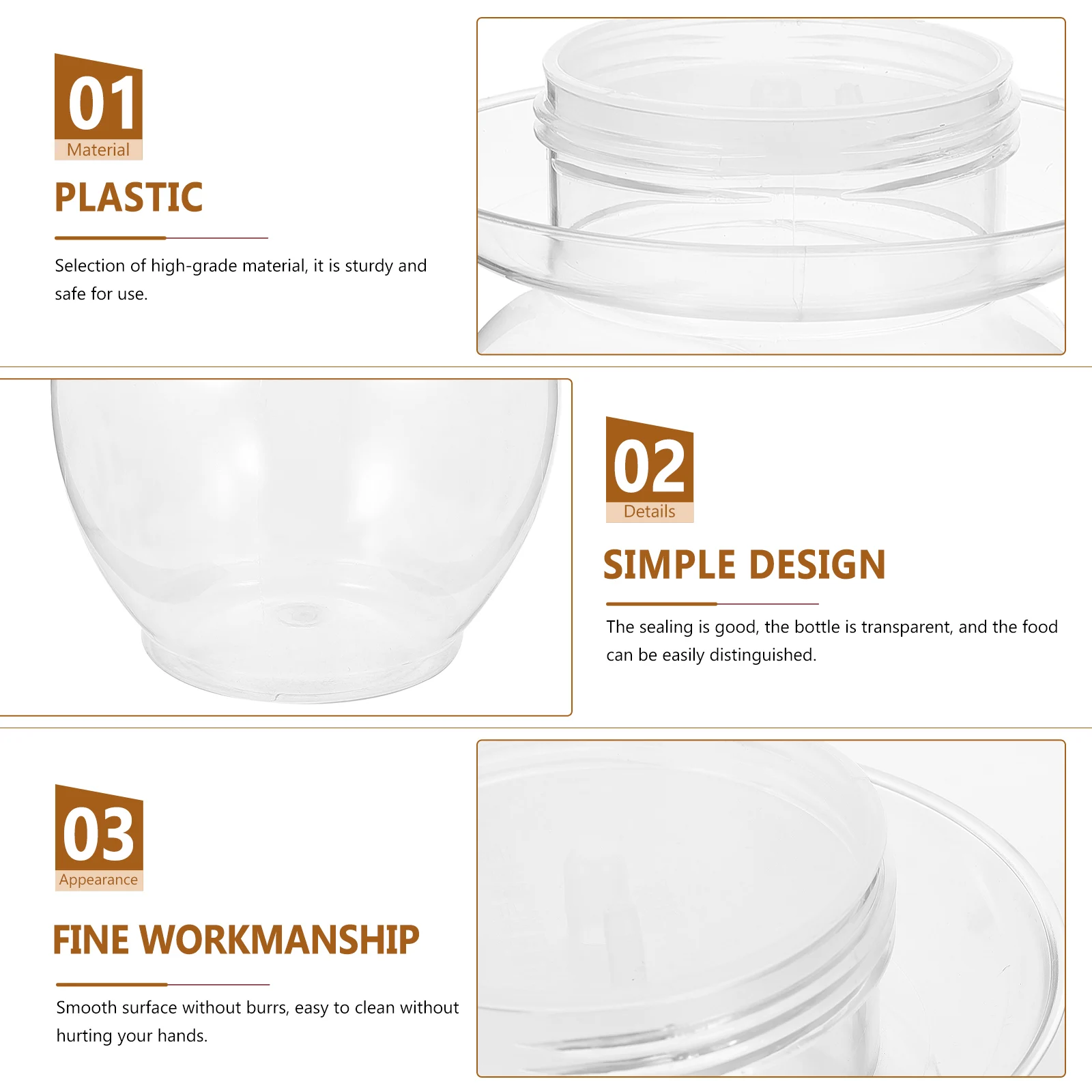 

Vegetable Storage Jar Compact and Practical High-Grade Material for Household Fermentation 125 Fermenting Jar Food Container